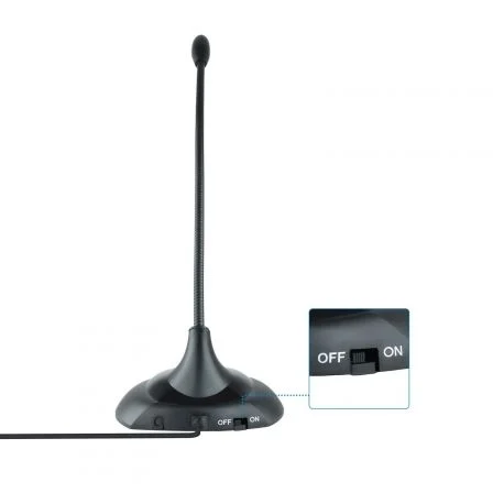 Tooq TQMM-213 Micrófono Flexible Negro Tooq TQMM-213 Micrófono Flexible Negro